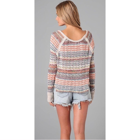 Free People colorful knot long sleeve sweater - Picture 2 of 7